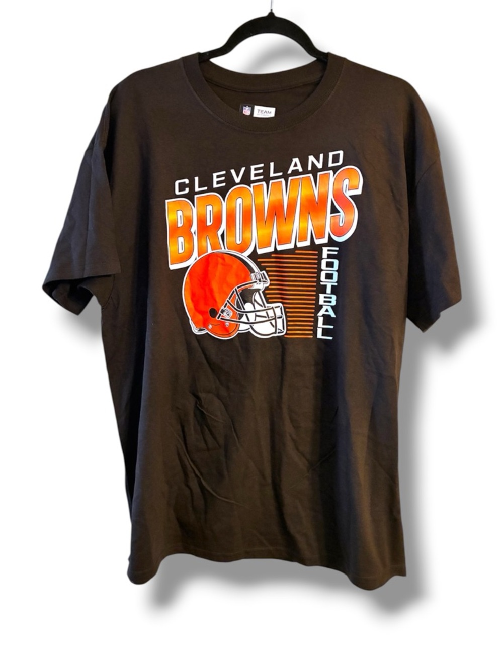 🏈 Cleveland Browns T-Shirt NFL Team Apparel NWT Brown Graphic Tee Men’s XL